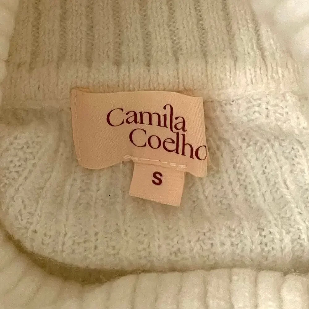 Camila Coelho REVOLVE Cesare Cropped Sweater - Cream - Size S - Picture 5 of 7